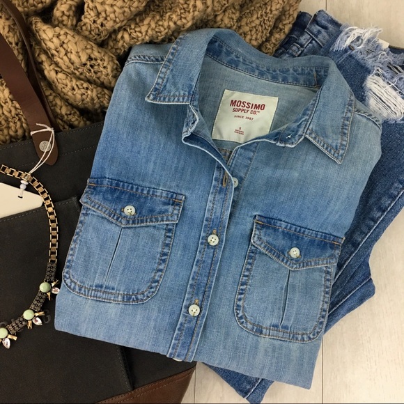 Tops | Mossimo Denim Shirt 